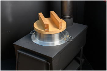 モキ製作所のかまどストーブのMD70Kの設置写真