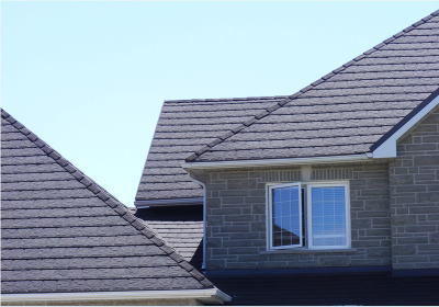 スカイメタルルーフの通販のスレート屋根の施工写真