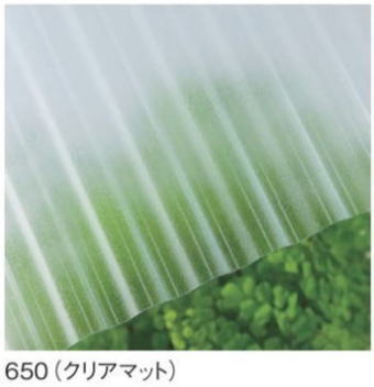 タキロンシーアイのポリカナミイタの色見本のクリアマット