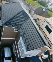 横暖ルーフ(センタールーフ)の施工後