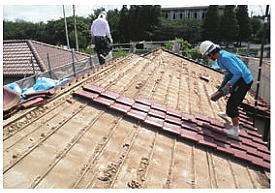 横暖ルーフの施工