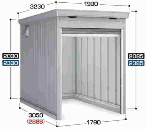 イナバ物置のバイク保管庫の通販と購入