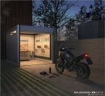 イナバ物置のバイク保管庫